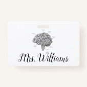 Badge Cerveau scientifique (Devant)