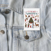 Badge C'est la période la plus merveilleuse de Noël Vint (Insitu)