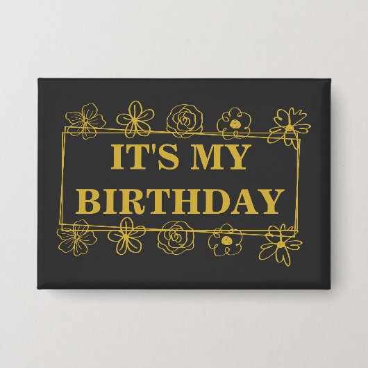 Badge C'est mon anniversaire (Recto)