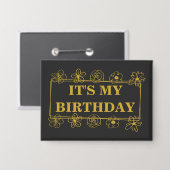 Badge C'est mon anniversaire (Recto/Verso)