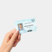 Badge Chaleur Beat Lifeline Molecule Médicale ID photo (Manuel / portable)