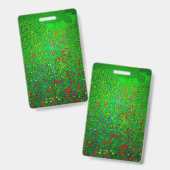 Badge Champ de coquelicots de Gustav Klimt (Avant & arrière)