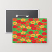Badge Champ de fleurs de pavot (Recto/Verso)