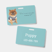 Badge Chandail Poochie Dog | (Avant & arrière)