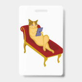 Badge Chat avec clipart de gadget (Arrière)