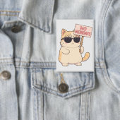 Badge Chat Cool Pas De Lundi Mème Esthétique (Insitu)