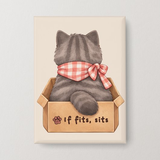 Badge Chat dans la boîte (Recto)