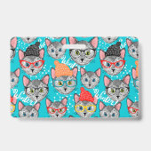 Badge Chat dans le casquette (Arrière)