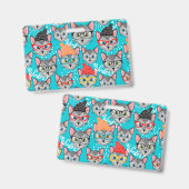 Badge Chat dans le casquette (Avant & arrière)