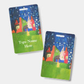 Badge Château de mystère (Avant & arrière)