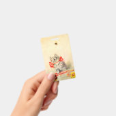 Badge Chaton au ruban rouge (Manuel / portable)
