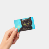 Badge Chaton Boudeur Style Van Gogh (Manuel / portable)