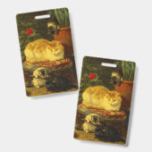 Badge Chatons en train de jouer (Avant & arrière)