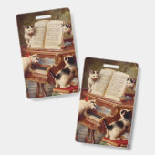 Badge Chatons et Piano (Avant & arrière)