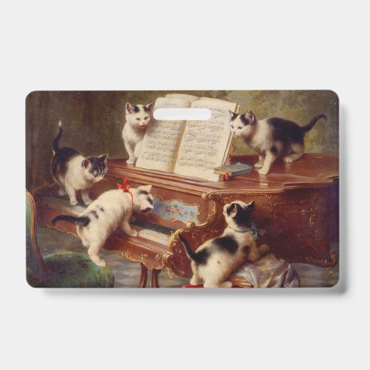 Badge Chatons et piano (Avant)