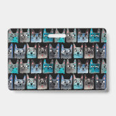 Badge Chats bleus (Arrière)