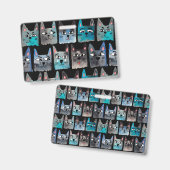 Badge Chats bleus (Avant & arrière)