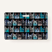 Badge Chats bleus (Dos)