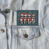Badge Chats Noël Chat Maman Fête Noël Père Noël (Insitu)