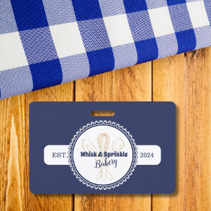 Badge Chef de cuisine de la Marine & Gold Whisk Boulange