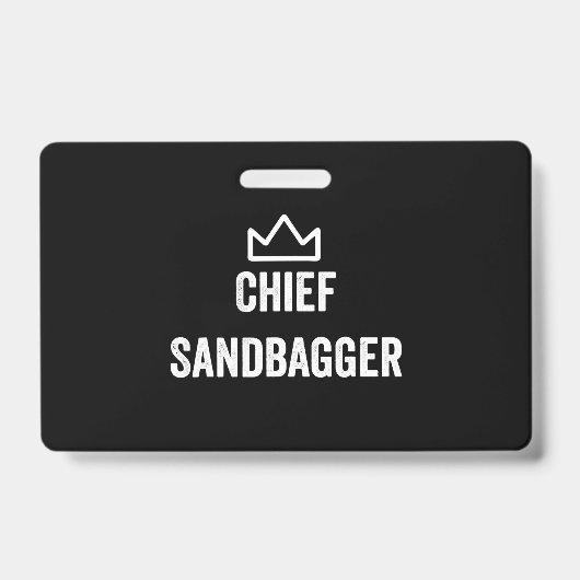 Badge Chef Sandbagger Golf mème Bjj Chess Sandbag (Avant)