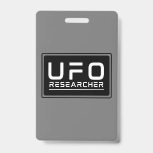 Badge Chercheur d'OVNI Enquêteur paranormal Extraterrest
