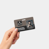 Badge Chercheur paranormal Chasseur fantôme - ID photo (Handheld)