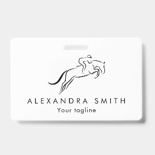 Badge Cheval de saut Équitation Éleveur de chevaux