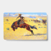 Badge Cheval et cowboy de Remington Old West (Arrière)
