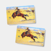 Badge Cheval et cowboy de Remington Old West (Avant & arrière)