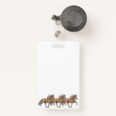 Badge Cheval islandais Elska à Tolt (Front with Retractable)