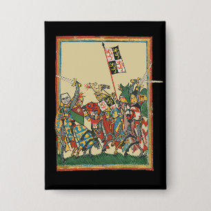 Badge Chevalier Chargement, Manesse de Codex du XIVe siè