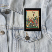 Badge Chevalier Chargement, Manesse de Codex du XIVe siè (Insitu)