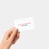 Badge Chic Moderne Rose, Blanc & Noir (Manuel / portable)