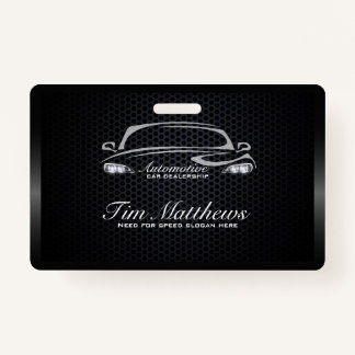Badge Chic noir minimaliste entreprise automobile modern