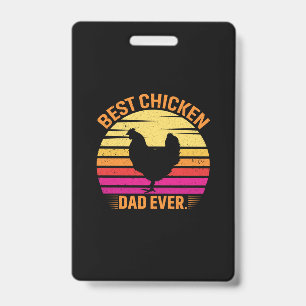 Badge Chicken Lover Best Chicken Dad Ever