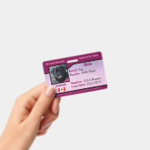 Badge Chien d'assistance Horizontal Violet (Manuel / portable)