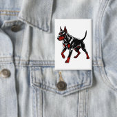 Badge Chien de garde Doberman féroce (Insitu)