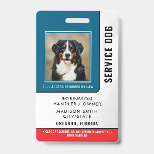 Badge Chien de service personnalisé