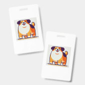 Badge Chien Mignon (Avant & arrière)