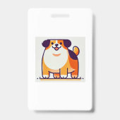 Badge Chien Mignon (Arrière)