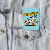 Badge Chien Sur Rouleau Patins Pup & Roll (Insitu)