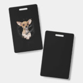 Badge Chihuahua (Avant & arrière)