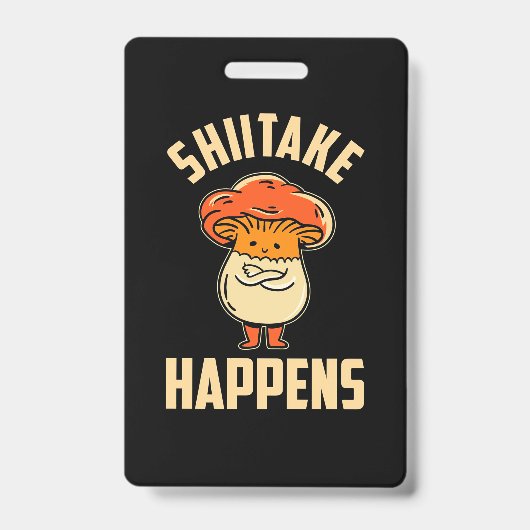 Badge Chiitake aux champignons (Avant)