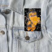 Badge Child Hanuman Button (Insitu)