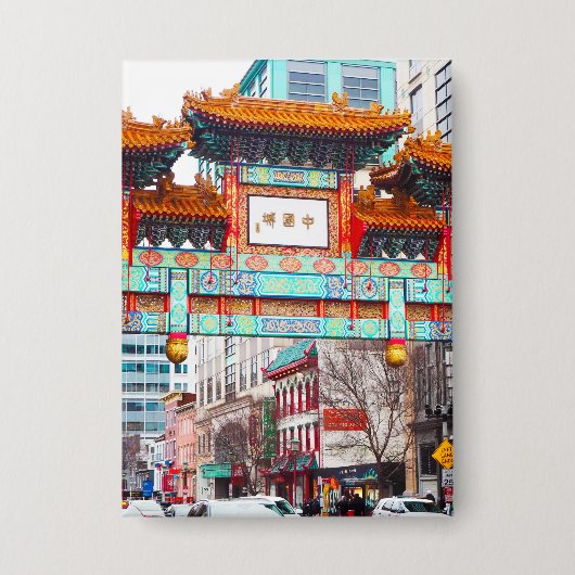 Badge Chinatown à Washington DC. USA (Recto)