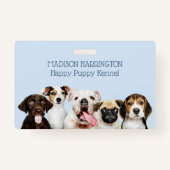 Badge Chipies de découpe de texte personnalisé (Devant)