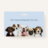 Badge Chipies de découpe de texte personnalisé (Dos)