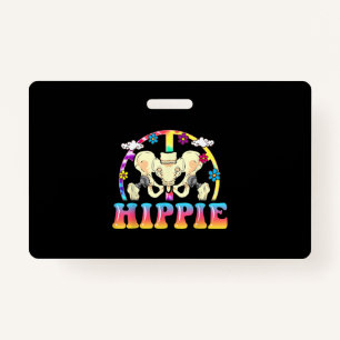 Badge Chirurgie mixte de remplacement de hanche hippie a