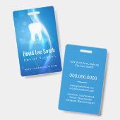 Badge Chirurgien dentaire / Dentiste (Avant & arrière)